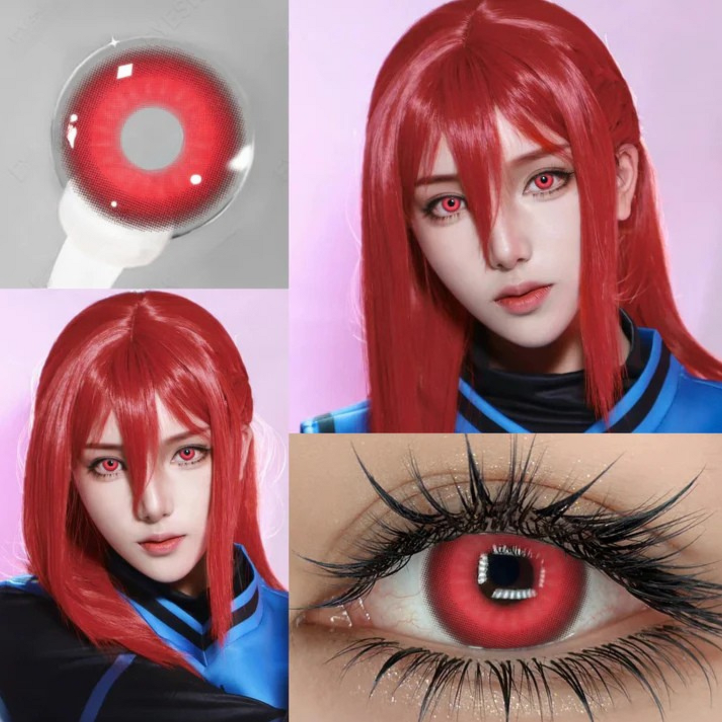 Nebula red by Gemineye - cosplay contact lenses(yearly)