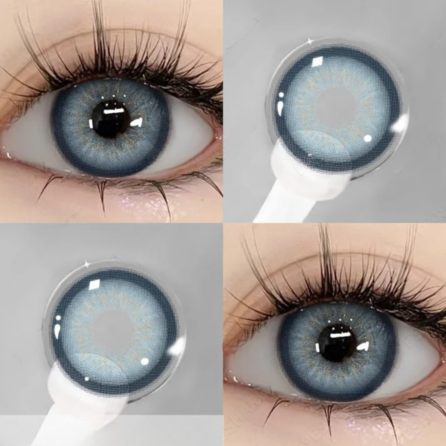 Asura blue by Gemineye - cosmetic lens kit(yearly)