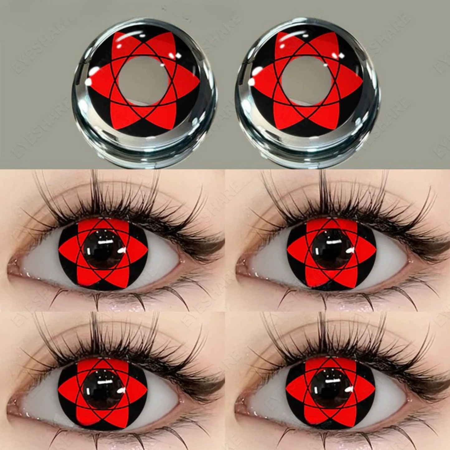 Hexagram sasuke sharingan by Gemineye - cosplay contact kit(yearly)