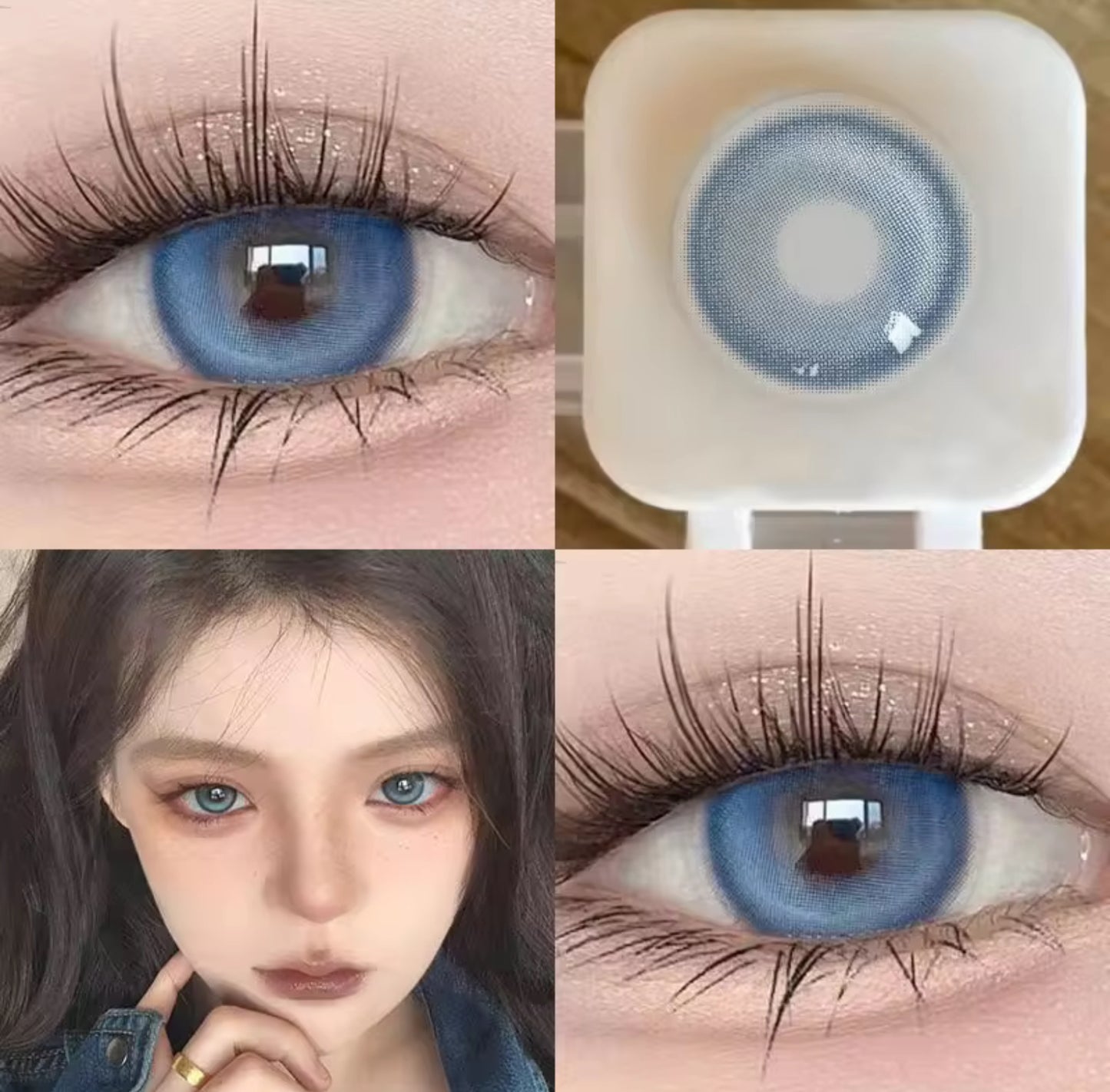Bubble blue by Gemineye-contact lens kit(yearly)
